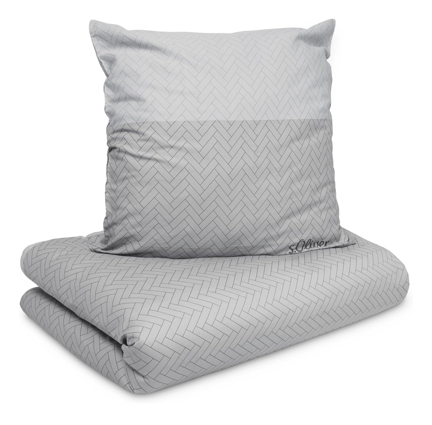 Povle�en� - s.Oliver - Magnus St��brn� - Mako Bavln�n� Sat�n - Modern Retro Style