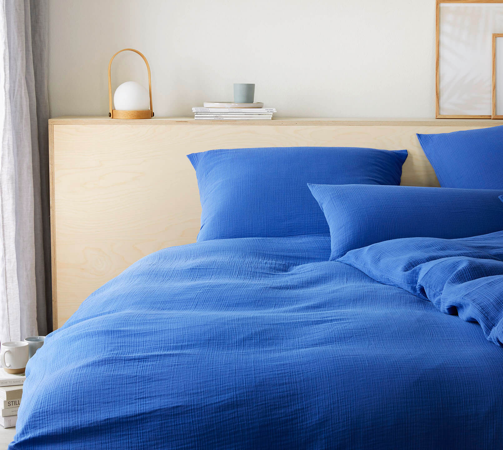 Jednobarevn� Povle�en� - Elegante - Mu�el�n UNI - Ultramarin - 100% bavlna