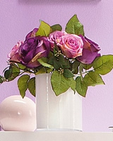 Dekorativní Kytice Růží s Vázou - Růže