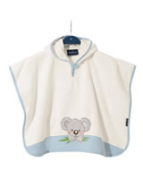 Dětské a Baby Pončo - Medvídek Koala - Modré - Luxury Bavlna