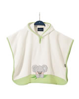 Dětské a Baby Pončo - Medvídek Koala - Zelené - Luxury Bavlna