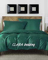 CLARA Silk Dreams - Luxusní Hedvábné Povlečení - Smaragdově Zelená - Pravé Hedvábí 