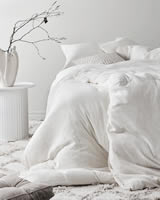 Jednobarevné Povlečení - Elegante - Mušelín UNI - Bílá - 100% bavlna