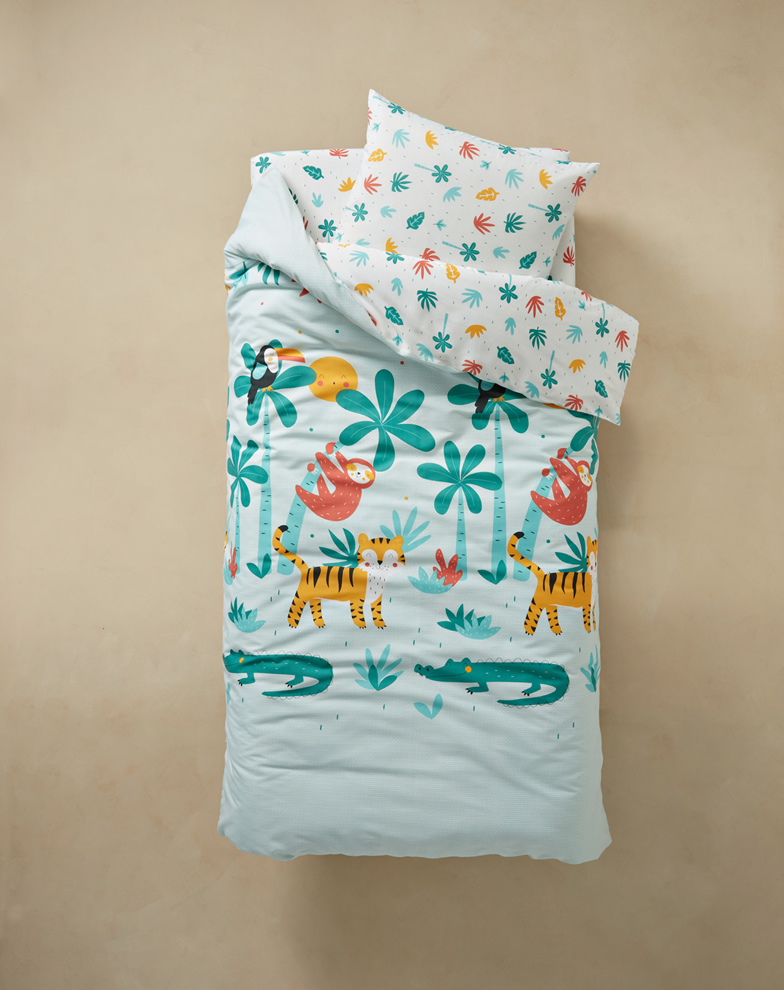 Oboustrann� Povle�en� - D�ungle - Zv���tka - Bavlna 