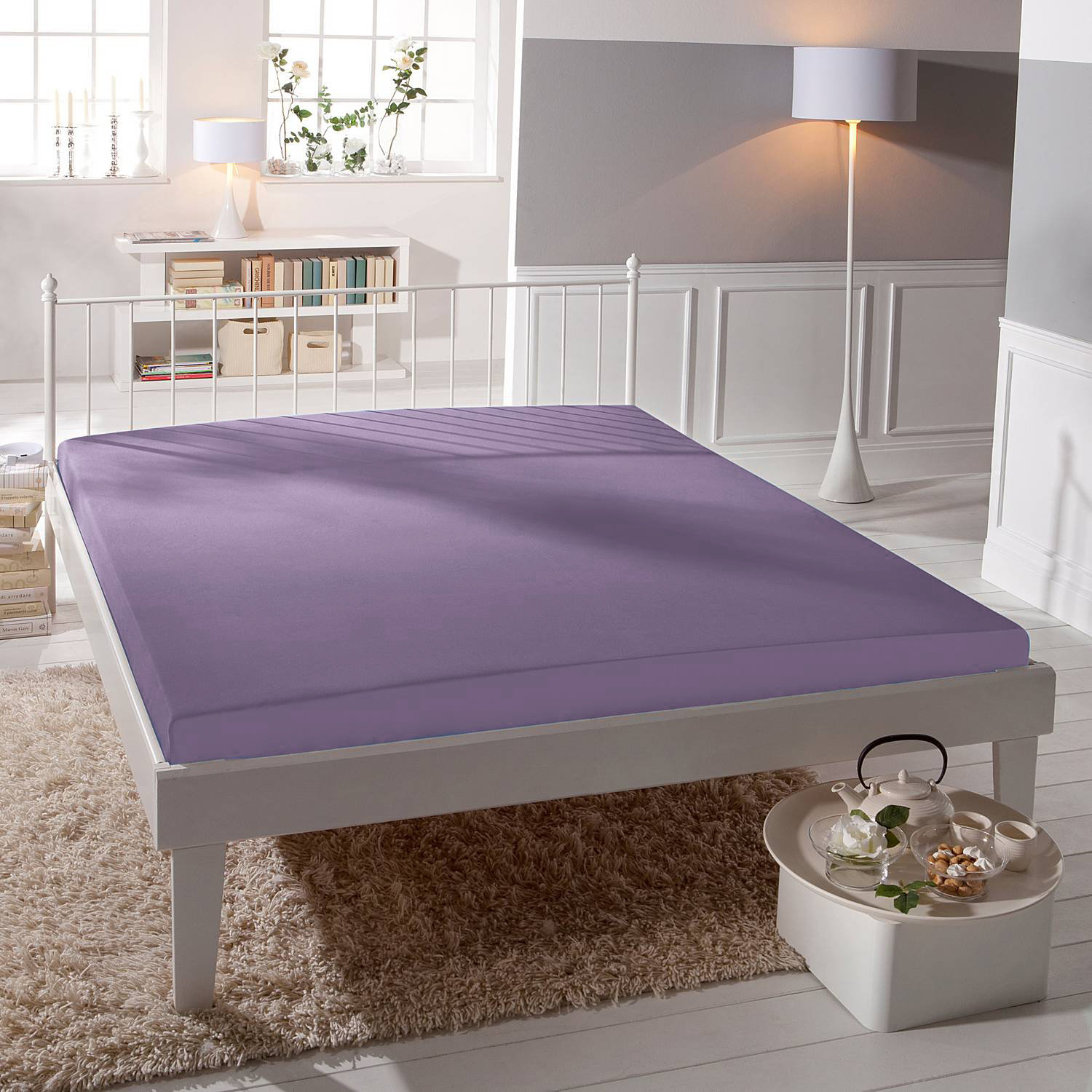 Lavander Classic - Levandulov - Prostradlo Jersey & Elasten - bassetti