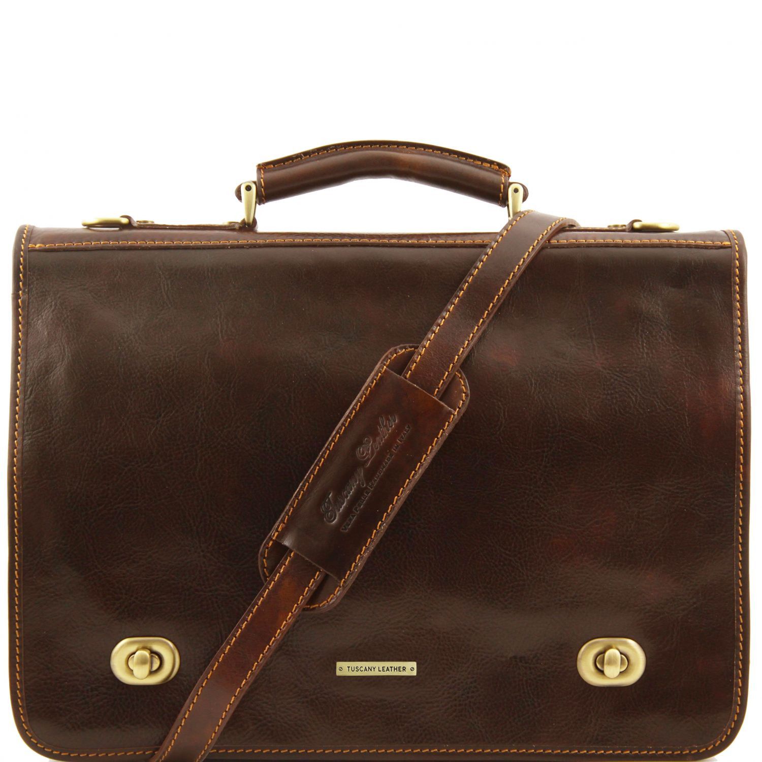 Fashion Ko�en� Aktovka Siena - Business Style - Prav� K��e - Ho�k� �okol�da