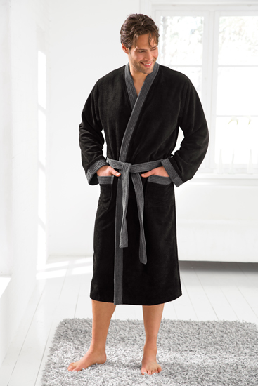 P�nsk� Wellness & Sport �upan - Kimono - �ern� - Multi - Bavlna & Bambus