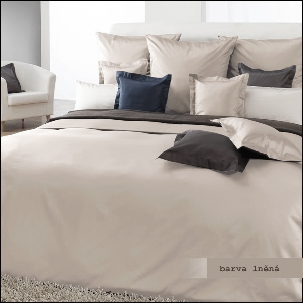 Komfortn Povleen - Lnn - UNI COLOR - Premium Mako Satn 