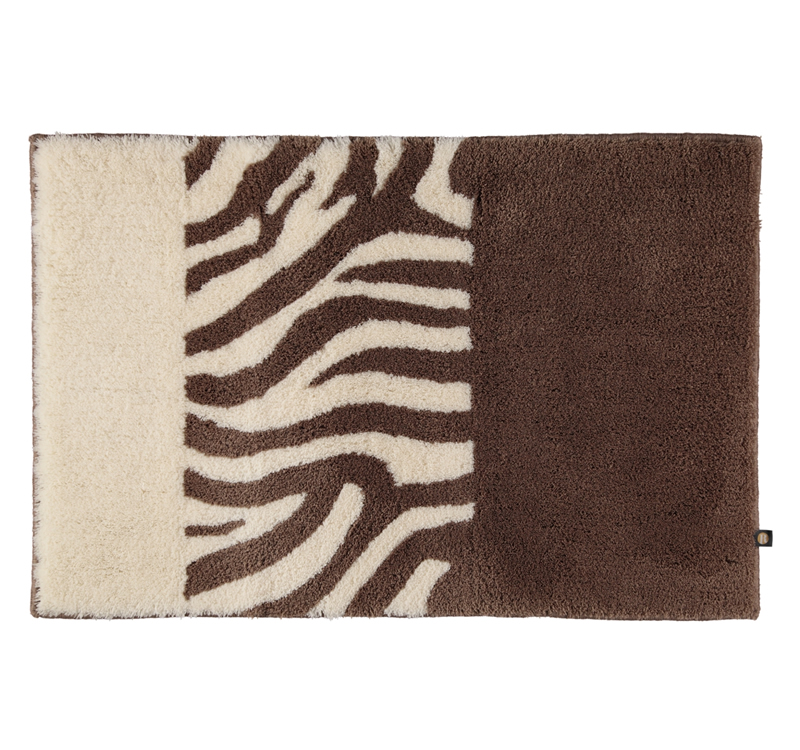 Koupelnov Kobereek - Zebra - Taupe / Natur - Jasmn