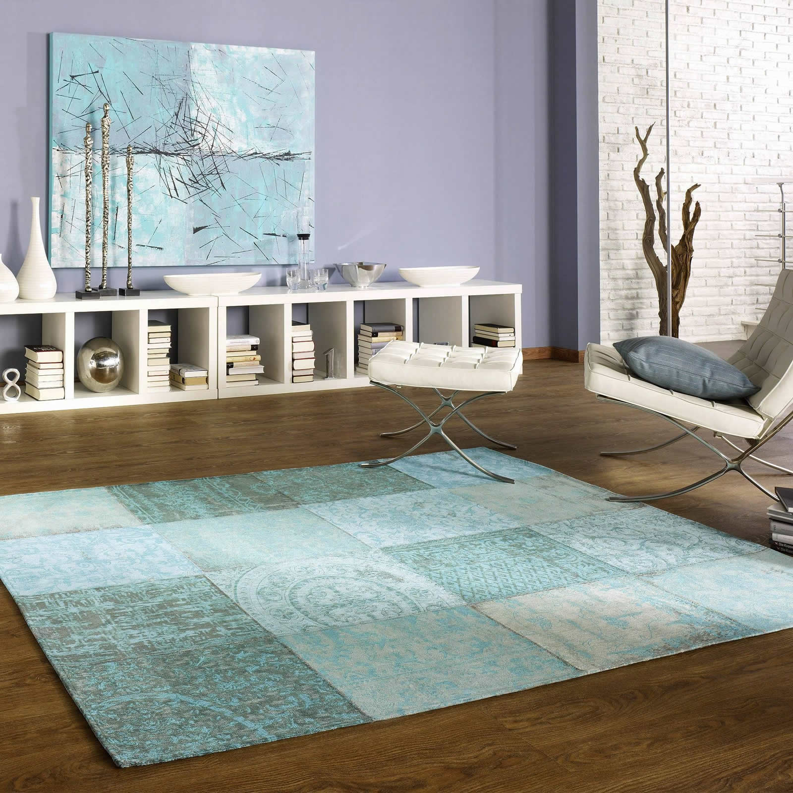 Vintage Collage Pacific - Modern Koberec - 100% Chenille-Bavlna