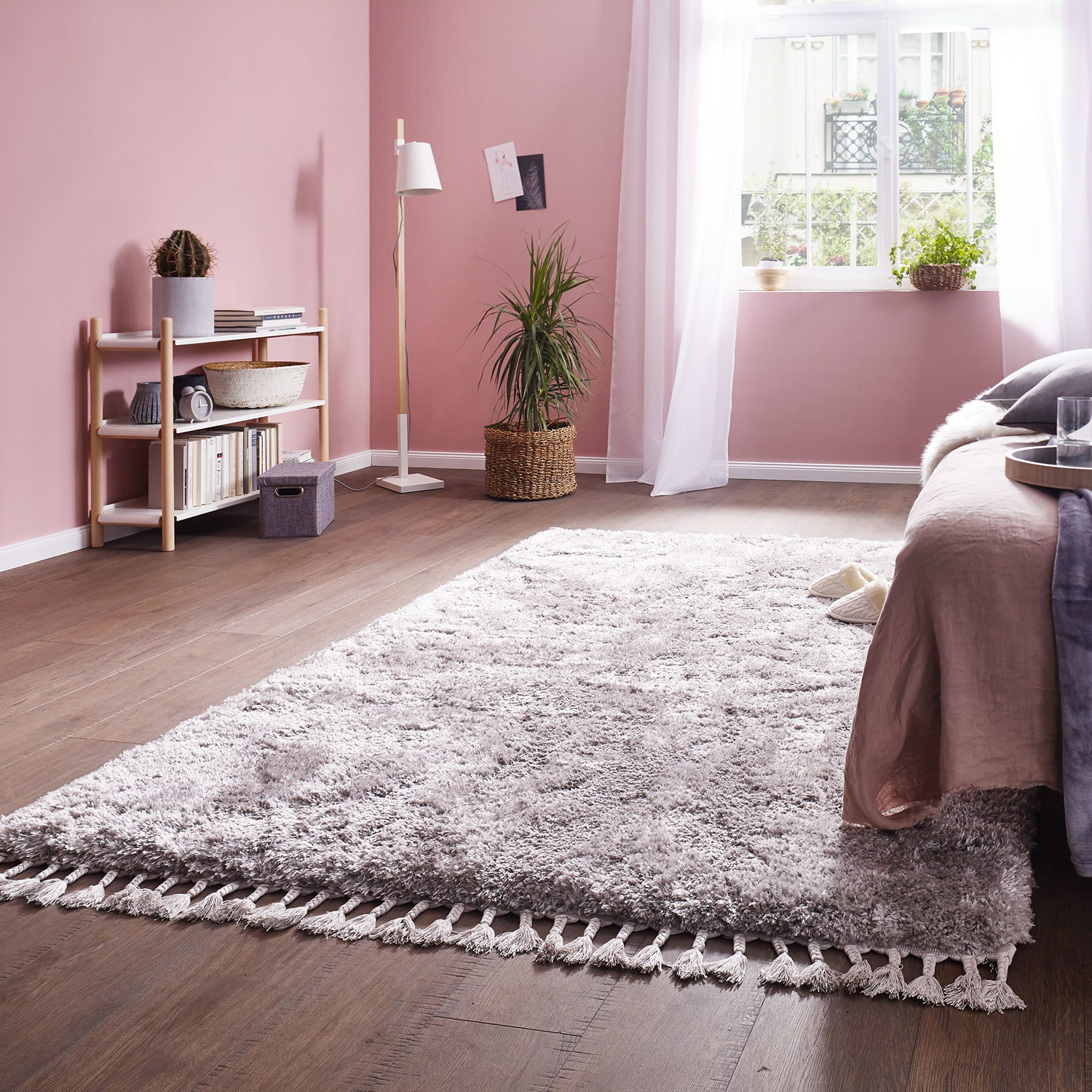 Kenitra Stbrn - Modern Koberec - 100% Polyester