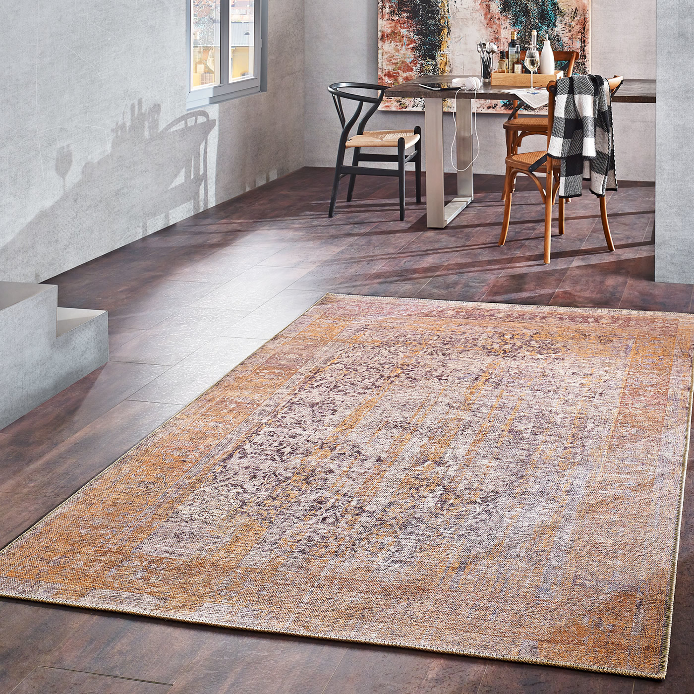 River Zemit - Modern Koberec - 85 % Bavlna, 15 % Polyester