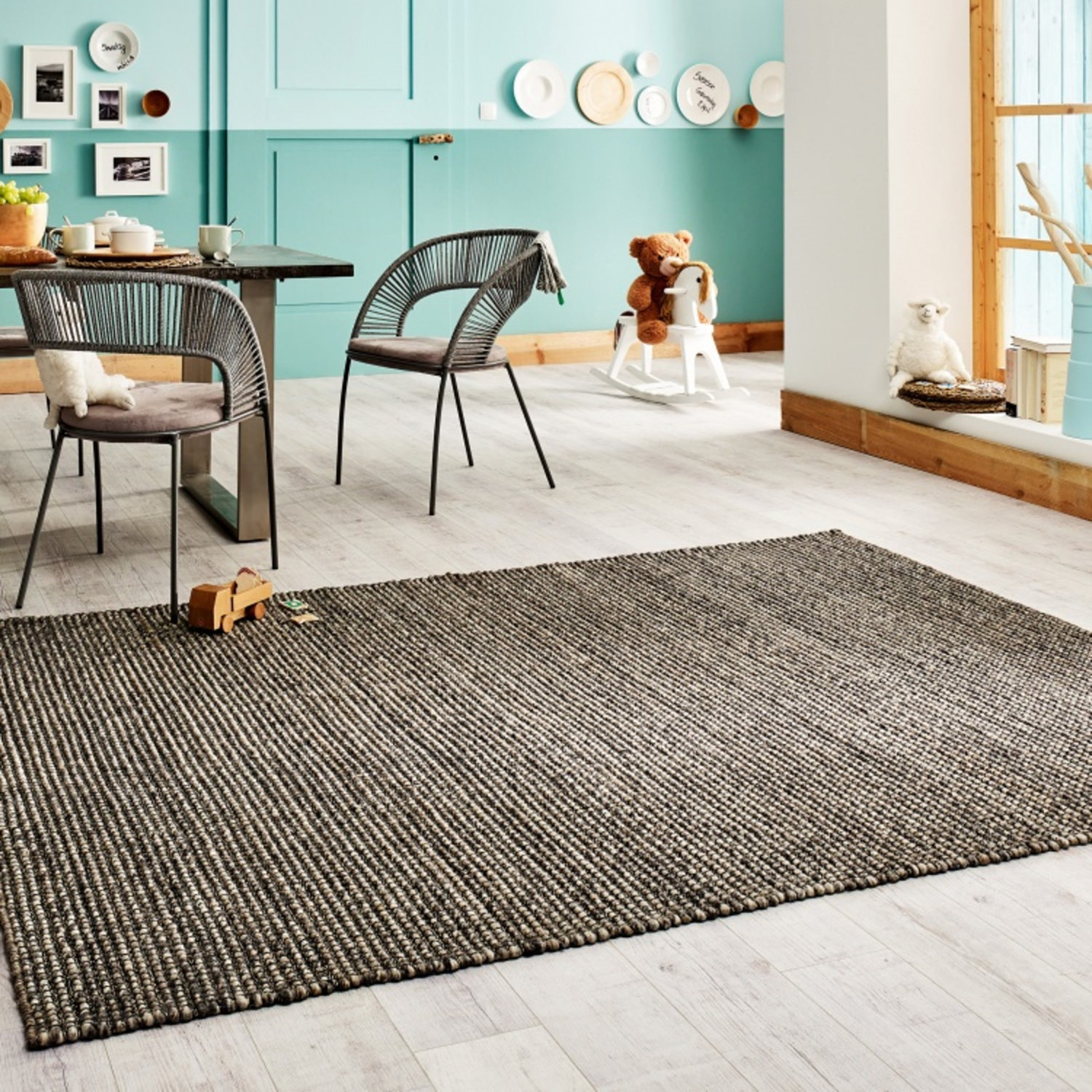Aarhus Kamenn - Modern Koberec - 75% Stin Vlna, 25% Bavlna