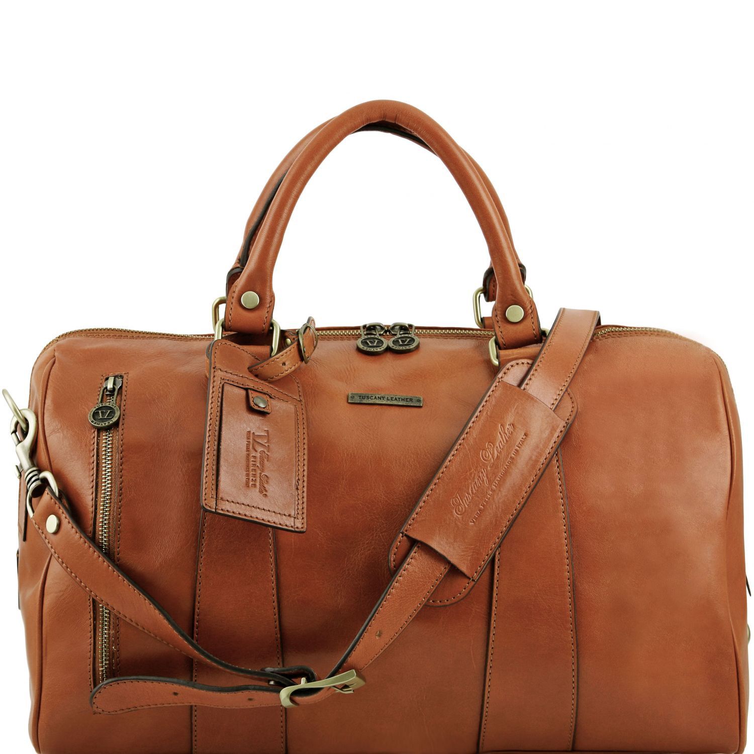 Men�� Cestovn� Ko�en� Ta�ka TL Voyager Style - Duffel - Prav� K��e - Medov�
