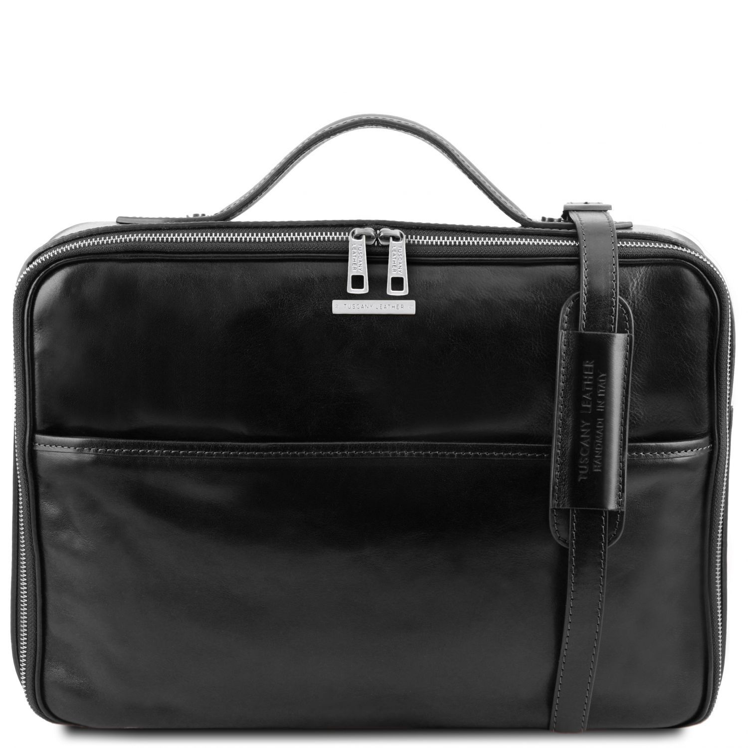 Ko�en� Notebook Aktovka/Kuf��k Vicenza - Business Style - Prav� K��e - �ern�