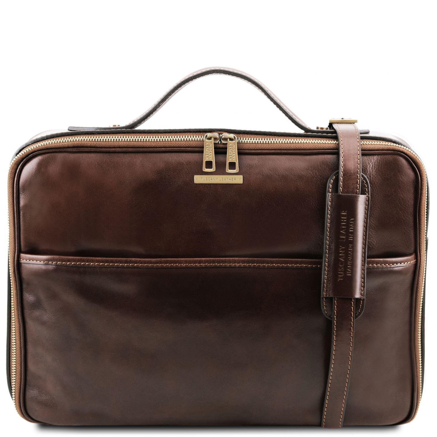 Ko�en� Notebook Aktovka/Kuf��k Vicenza - Business Style - Prav� K��e - Ho�k� �okol�da