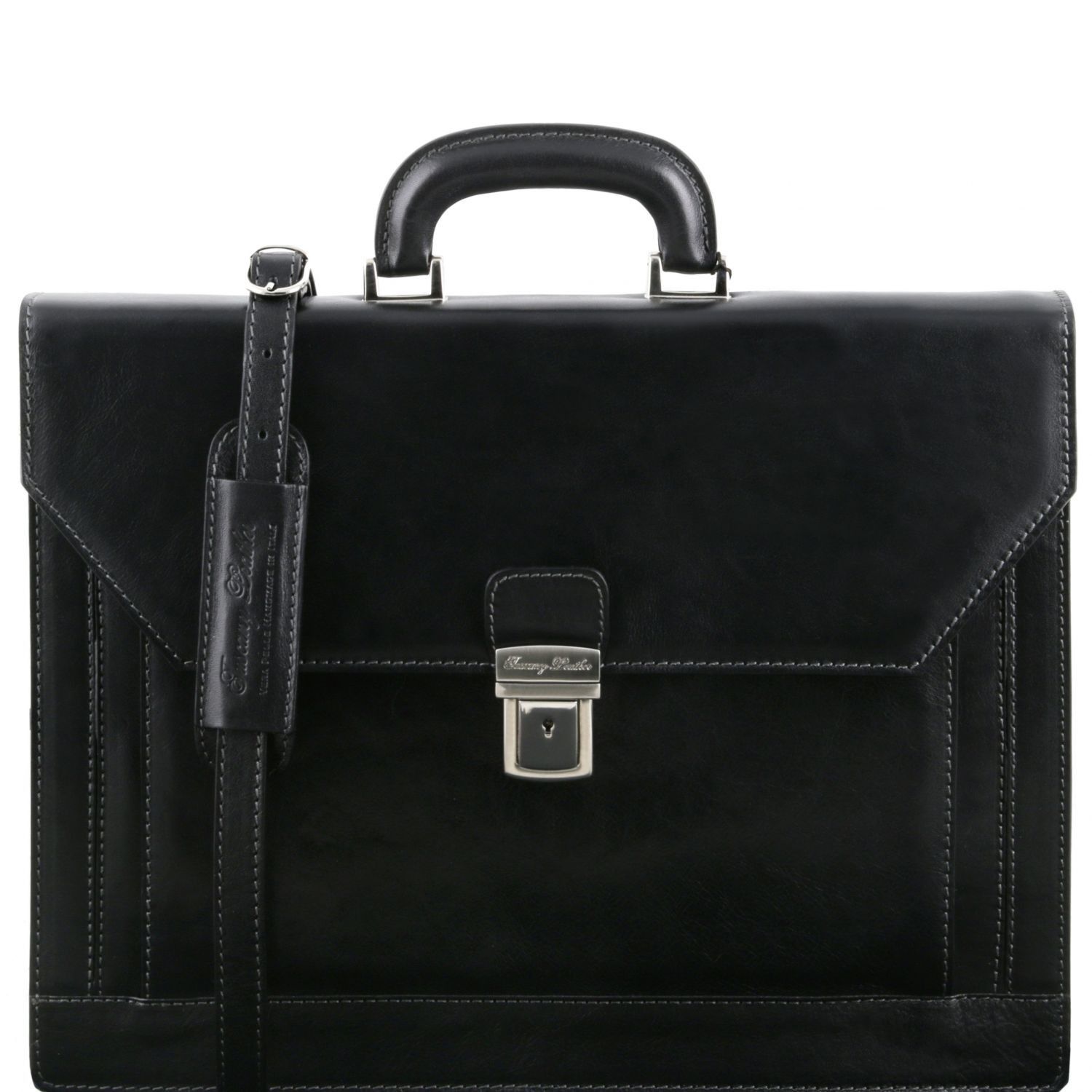 Stylov� Ko�en� Aktovka Napoli II - Business Style - Prav� K��e - �ern�