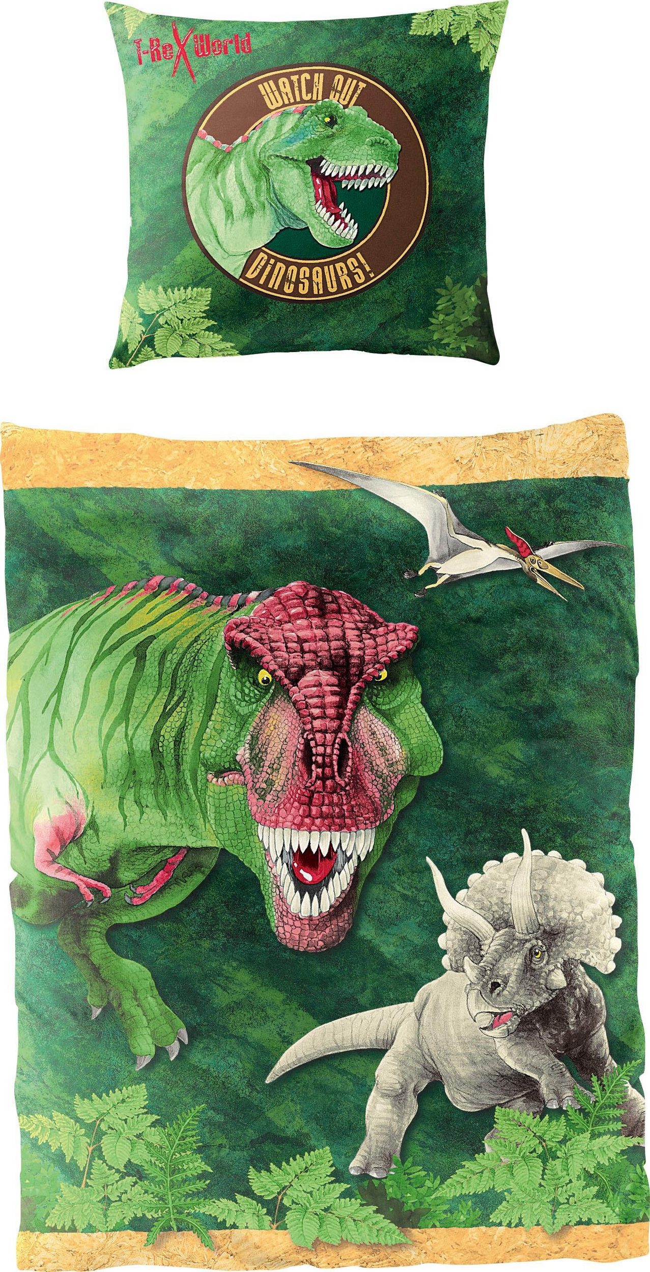 Povleen - Bojim Bojim - Dinosaurus - T-REX - Bavlna Renforce - Dino Svt