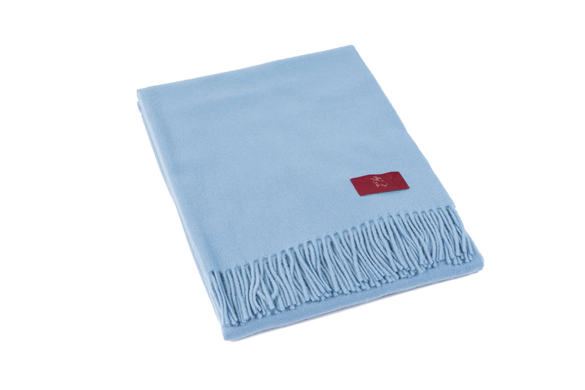 Luxusn Pld - Luzern - Blankytn Modr UNI - 100 % Ov Vlna