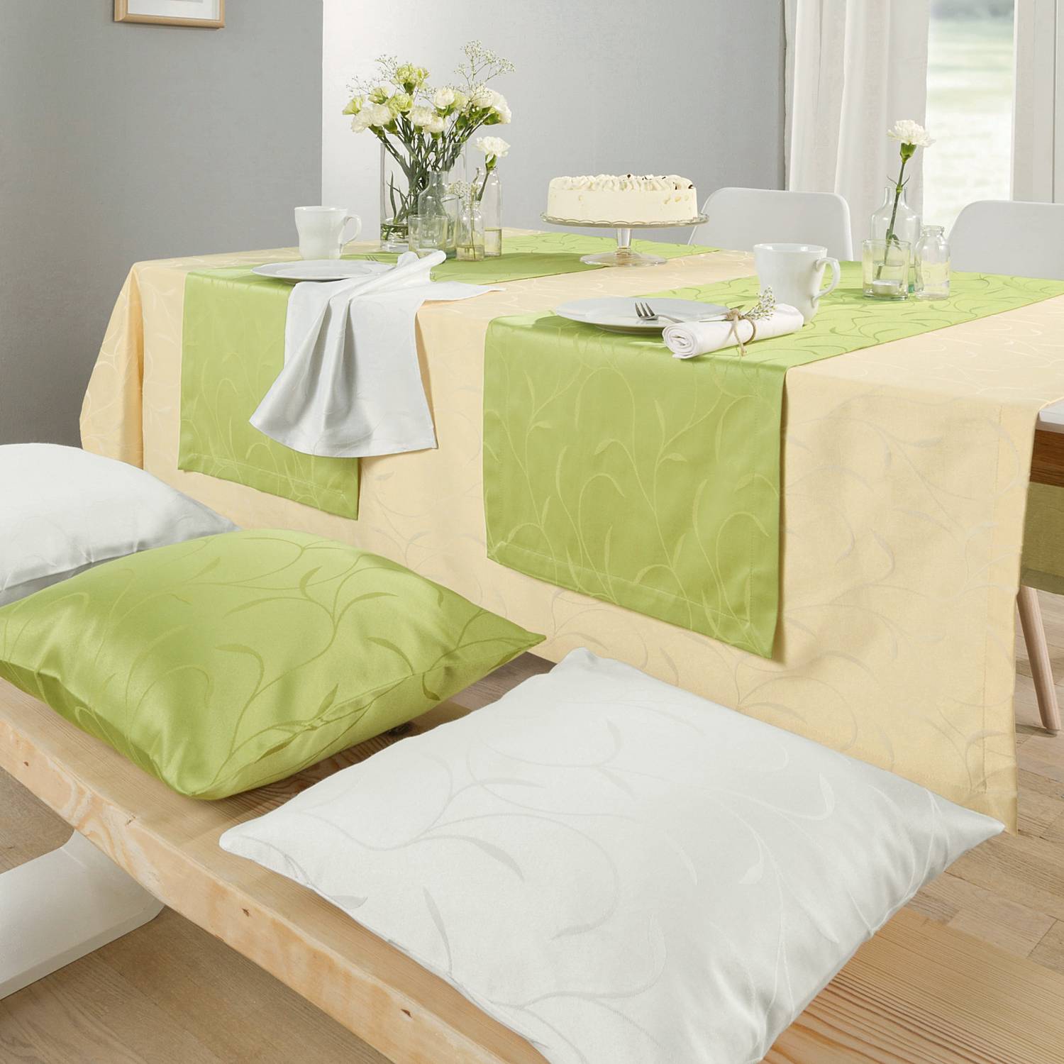Ubrus - Elegant - Modern Color Damaek - akr - Jacquard - Bl