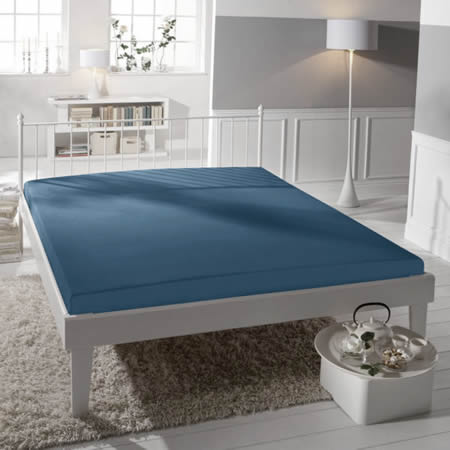 Denim Modr - Prostradlo - Premium Comfort - Zwirn Jersey - 6073