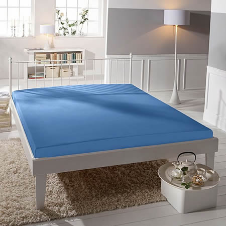 Stedn Modr - Prostradlo - Premium Comfort - Zwirn Jersey - 6031