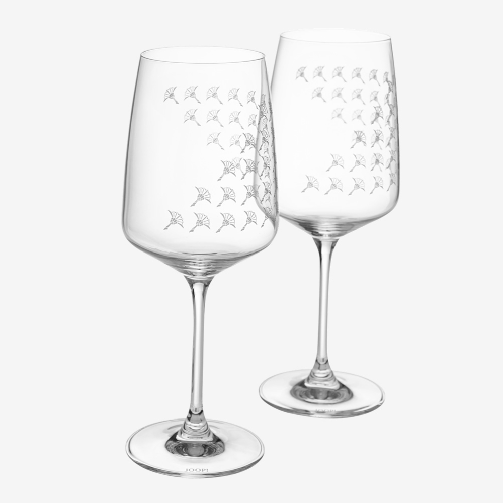 Sklenice na �erven� V�no - Sada - Chrpy&Chrpy - K�i���lov� Sklo - JOOP!