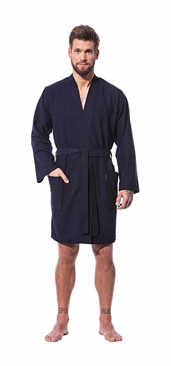 P�nsk� Wellness �upan Kimono Leif - Modr� - Lehk� - Bavlna & Bambus