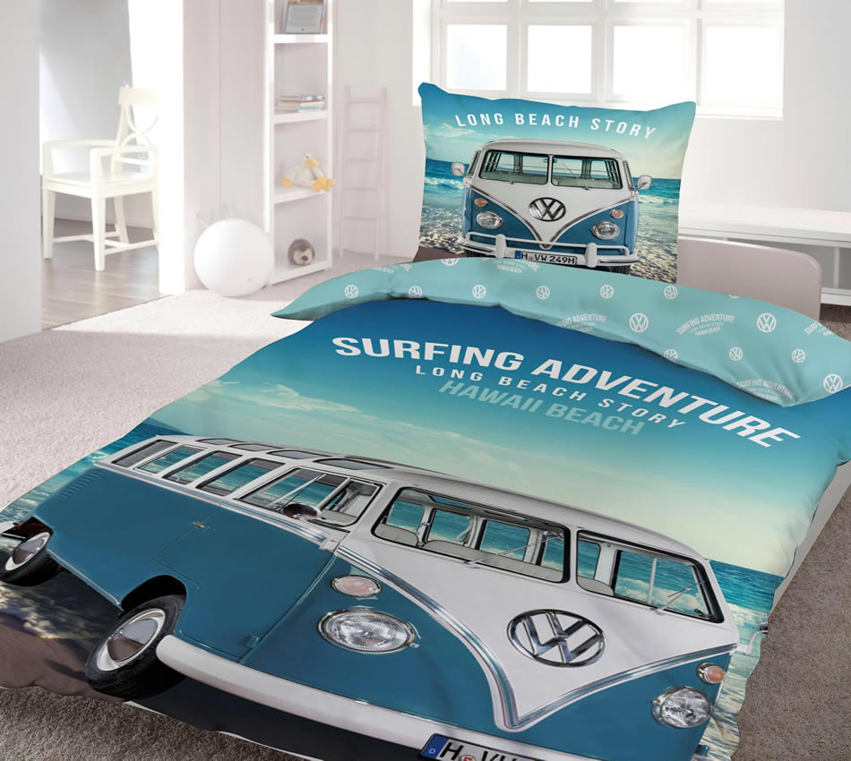 Povleen - VW - Surfing Adventure - Plov Den - Volkswagen - Bavlna Renforc