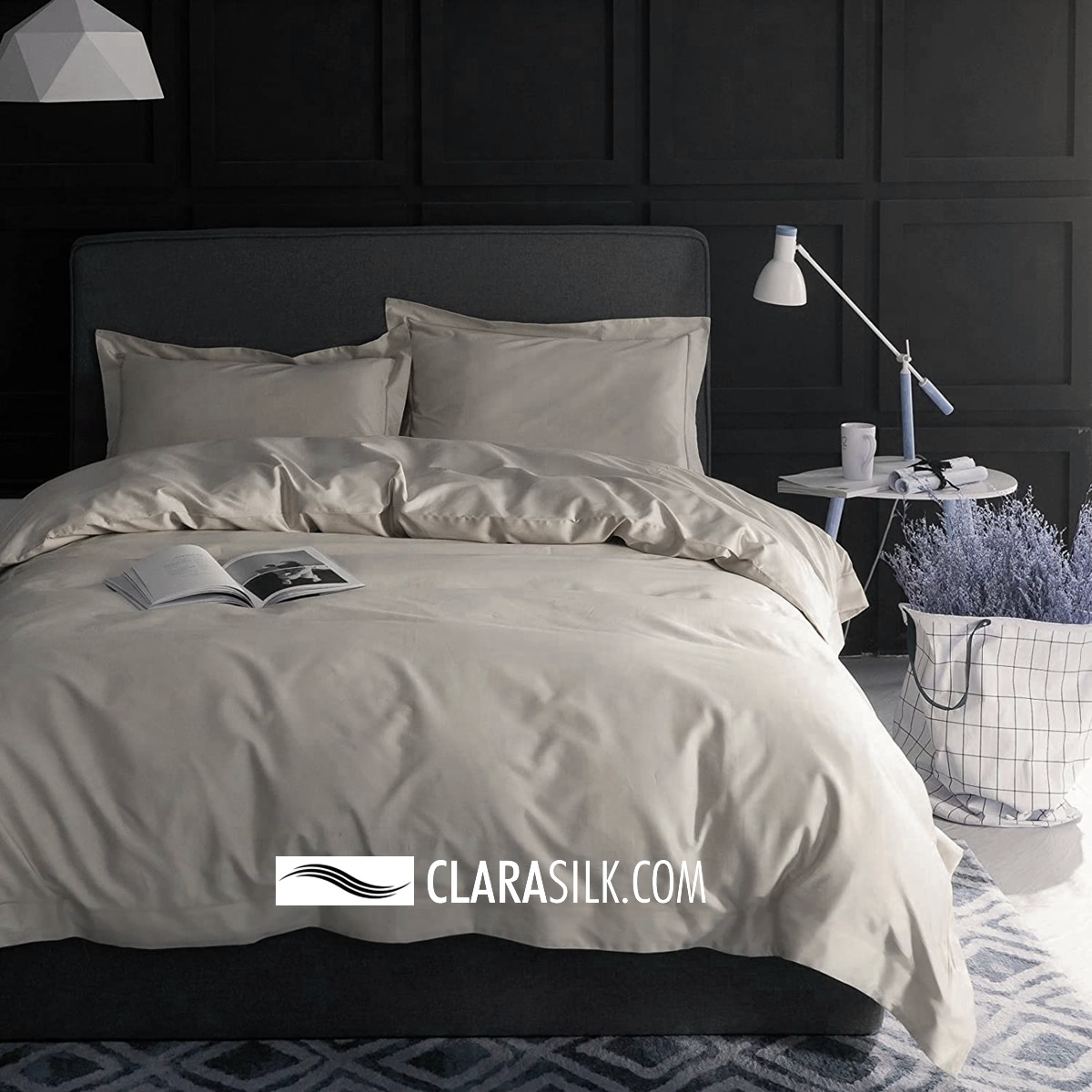 Luxusn Hedvbn Povleen - Svtl Popel - Matt - Prav Hedvb - Premium Style
