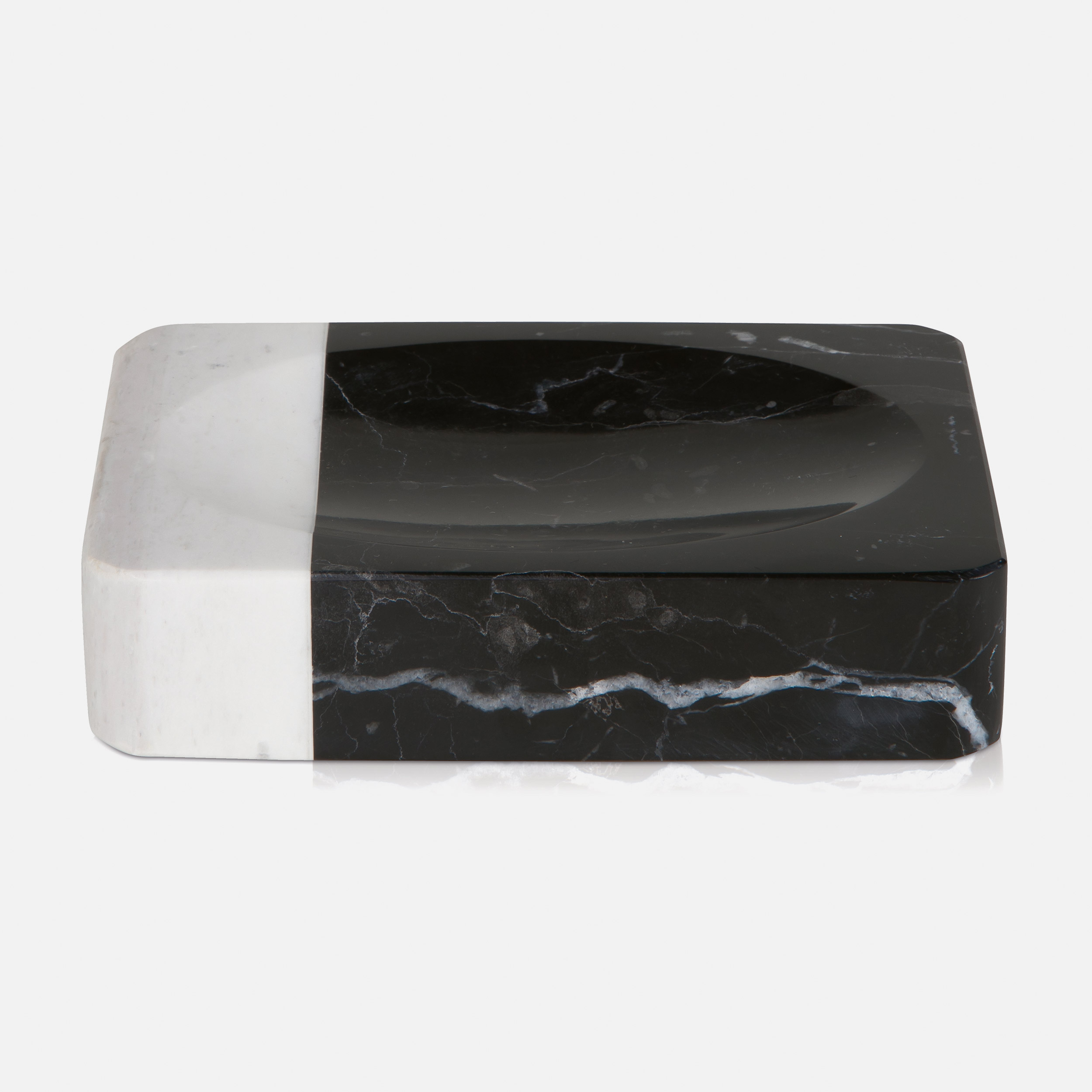 Mdlenka - Odkldac Miska - Mramor - BLACK & WHITE - Stylov Elegance