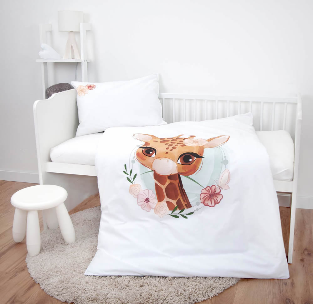 D�tsk� Baby Povle�en� - �irafka - Baby - Bavlna Renforc� & Flanel