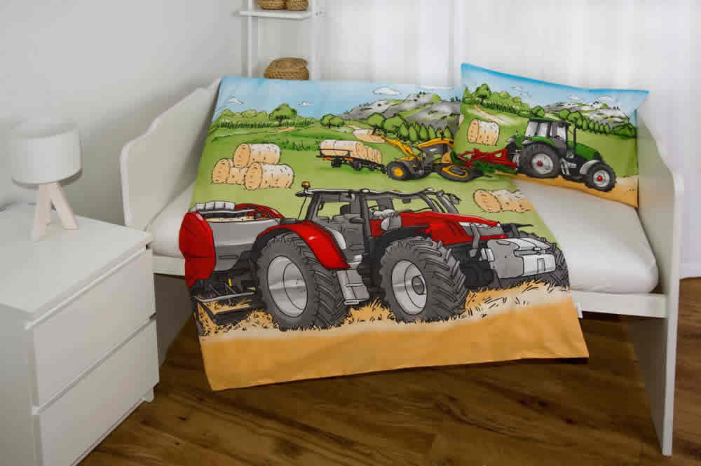 Dtsk Baby Povleen - Traktor - Sklize - Baby - Bavlna Renforc & Flanel
