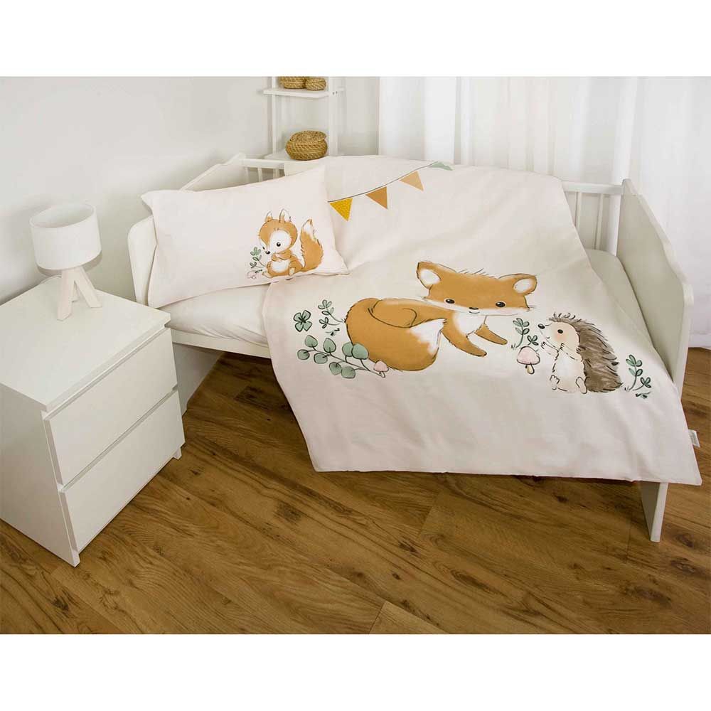 D�tsk� Baby Povle�en� - Li�ka a Jej� Lesn� Kamar�di - Baby - Bavlna Renforc� & Flanel