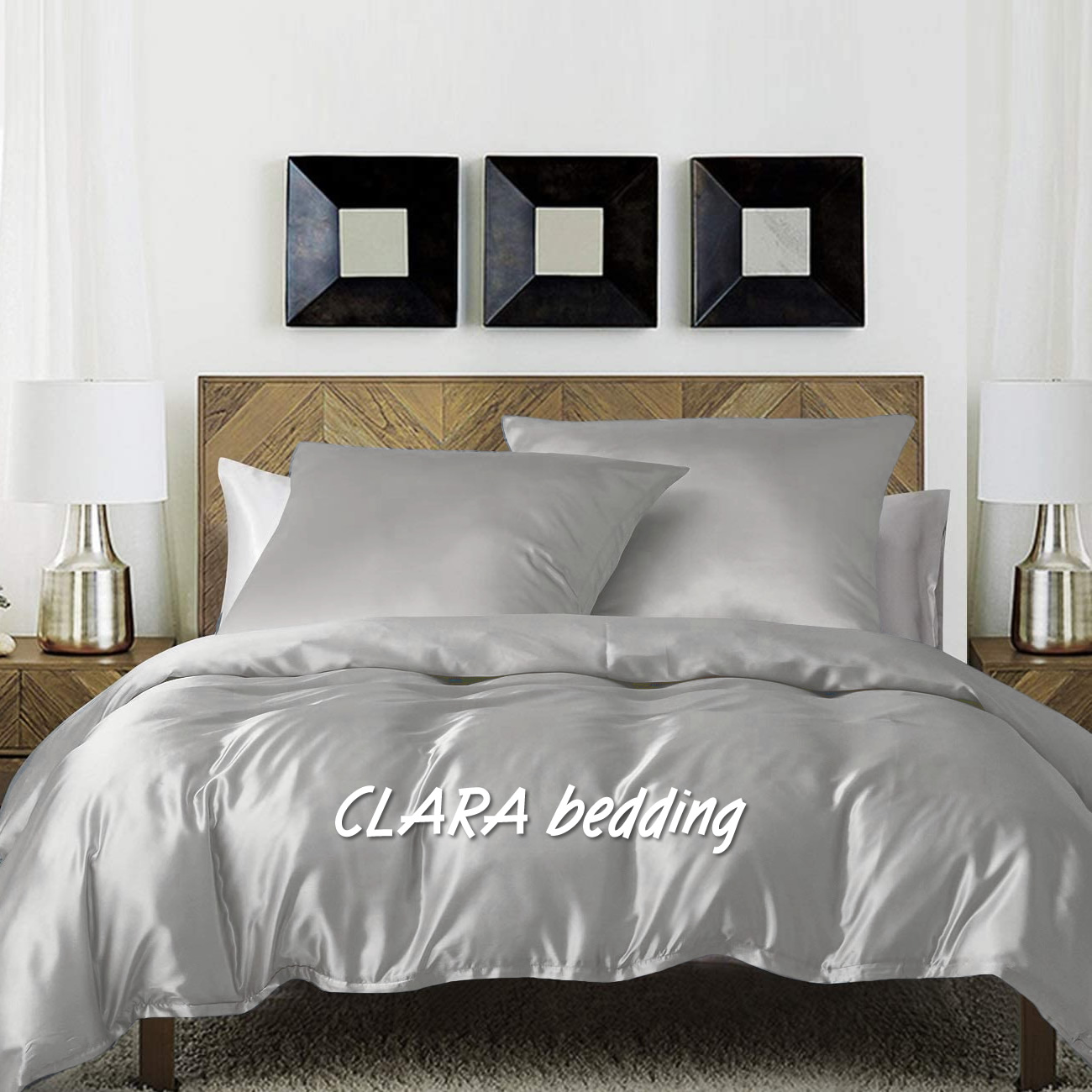 CLARA Silk Dreams - Luxusn Hedvbn Povleen - Platinov - Prav Hedvb 