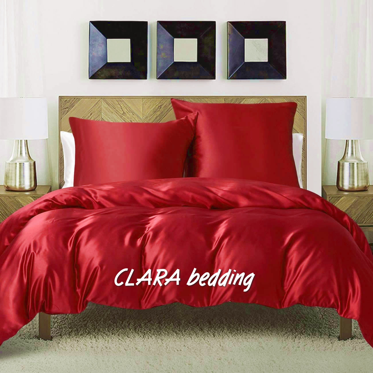 CLARA Silk Dreams - Luxusn Hedvbn Povleen - erven - Prav Hedvb 