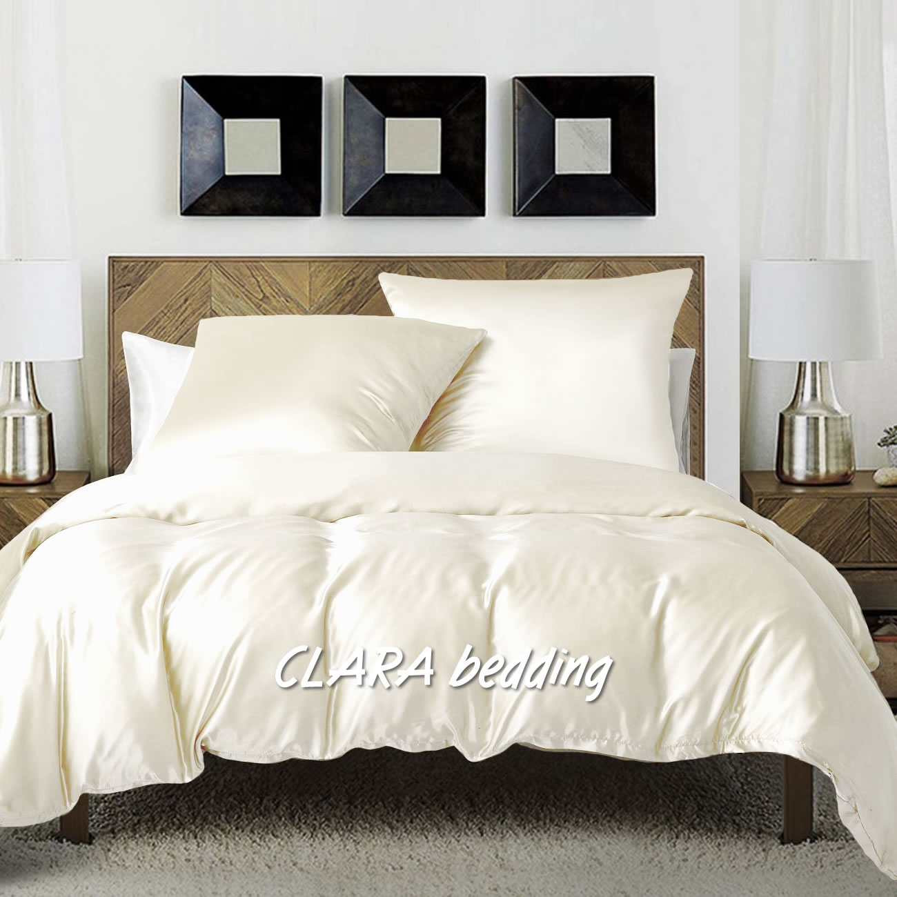 CLARA Silk Dreams - Luxusn Hedvbn Povleen - Champagne - Prav Hedvb 