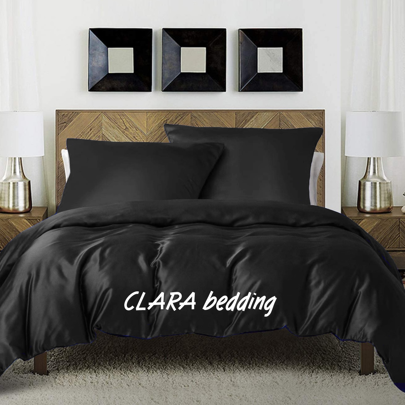 CLARA Silk Dreams - Luxusn Hedvbn Povleen - ern - Prav Hedvb 