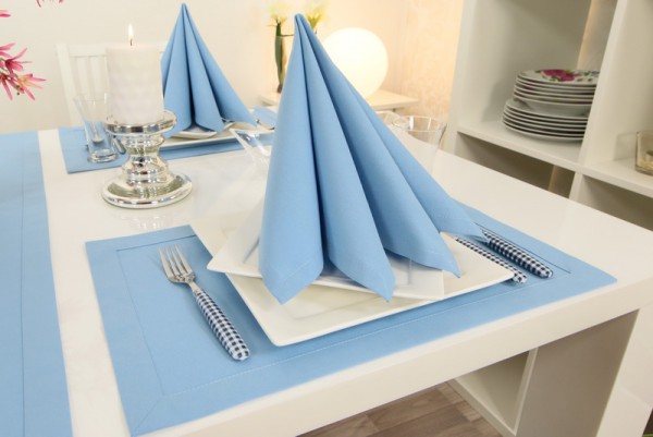 Pltn Ubrousky - Blankytn Mod - Bavlna - Oxford Elegance