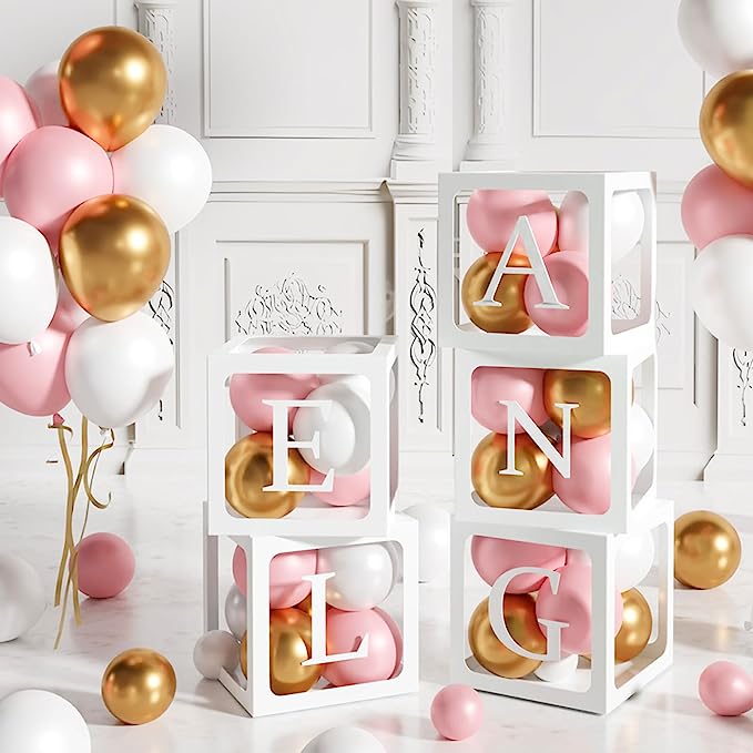 Sada - 104 Dl . Oslava - Baby Party - Rosa - Gold - White - Rov - Zlat - Bl