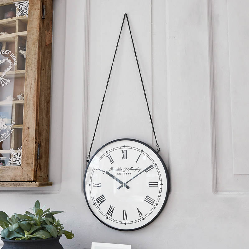 Velk Nstnn Hodiny -  Kancelsk - Vintage - Franklin