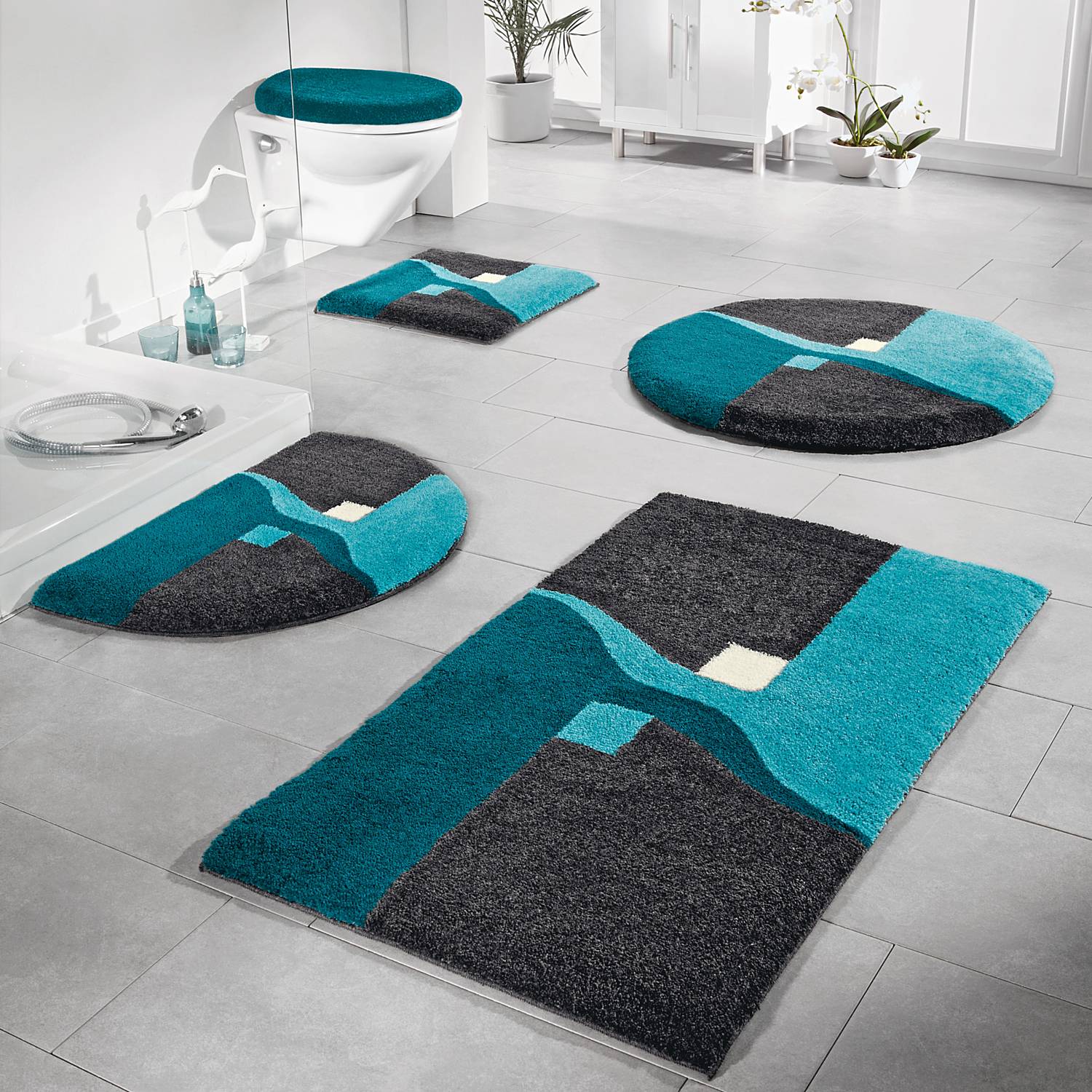 Koupelnov� Kobere�ek - Akcent Style - Tyrkysov�