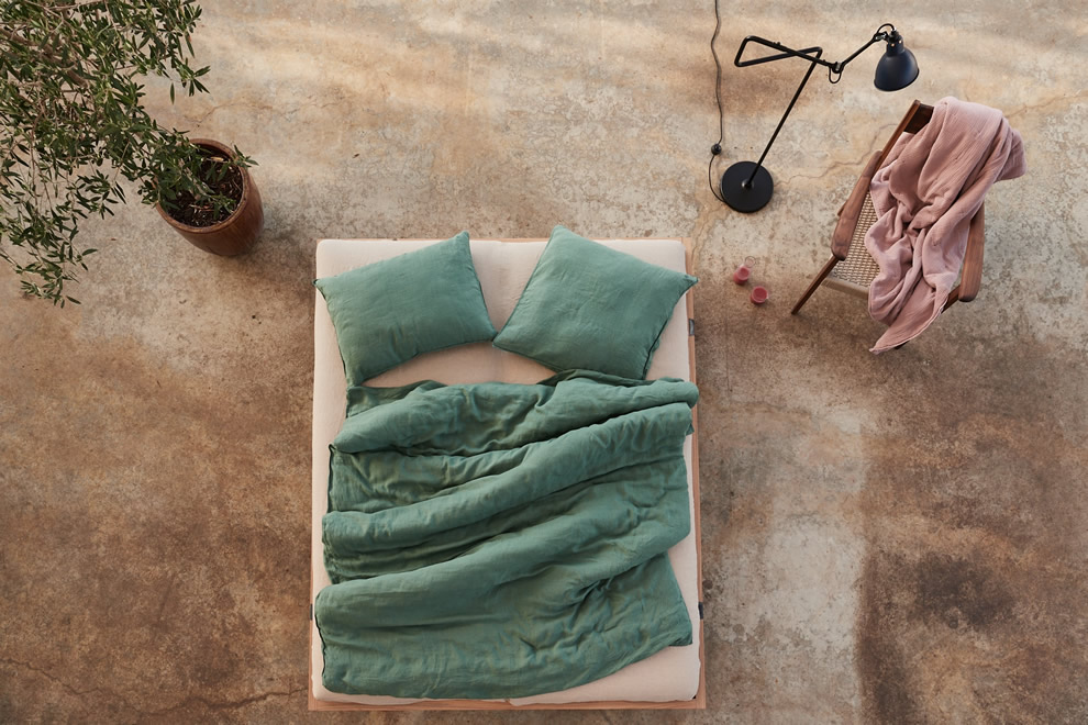 Konopn Povleen - Lesn Zelen - Konop Tencel - Comfort Life - Udriteln Mda