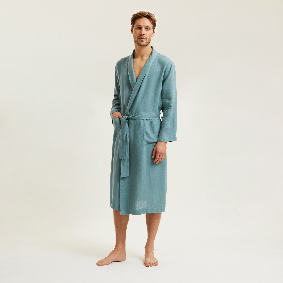 Lern Pnsk upan - Rann Pl᚝ - Luxury Len - Modrozelen - Elegance