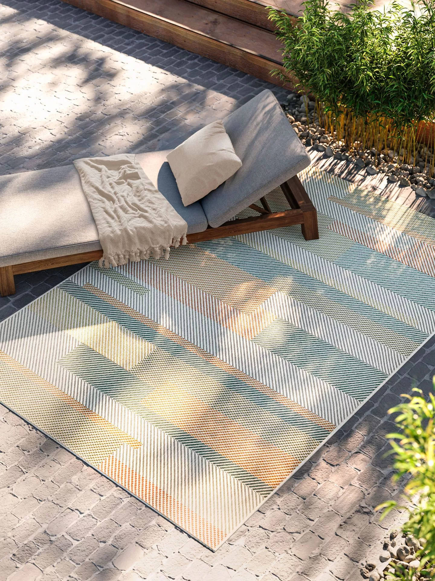 SAN DIEGO - Modern Venkovn Koberec - 100% Polypropylen - Multicokor