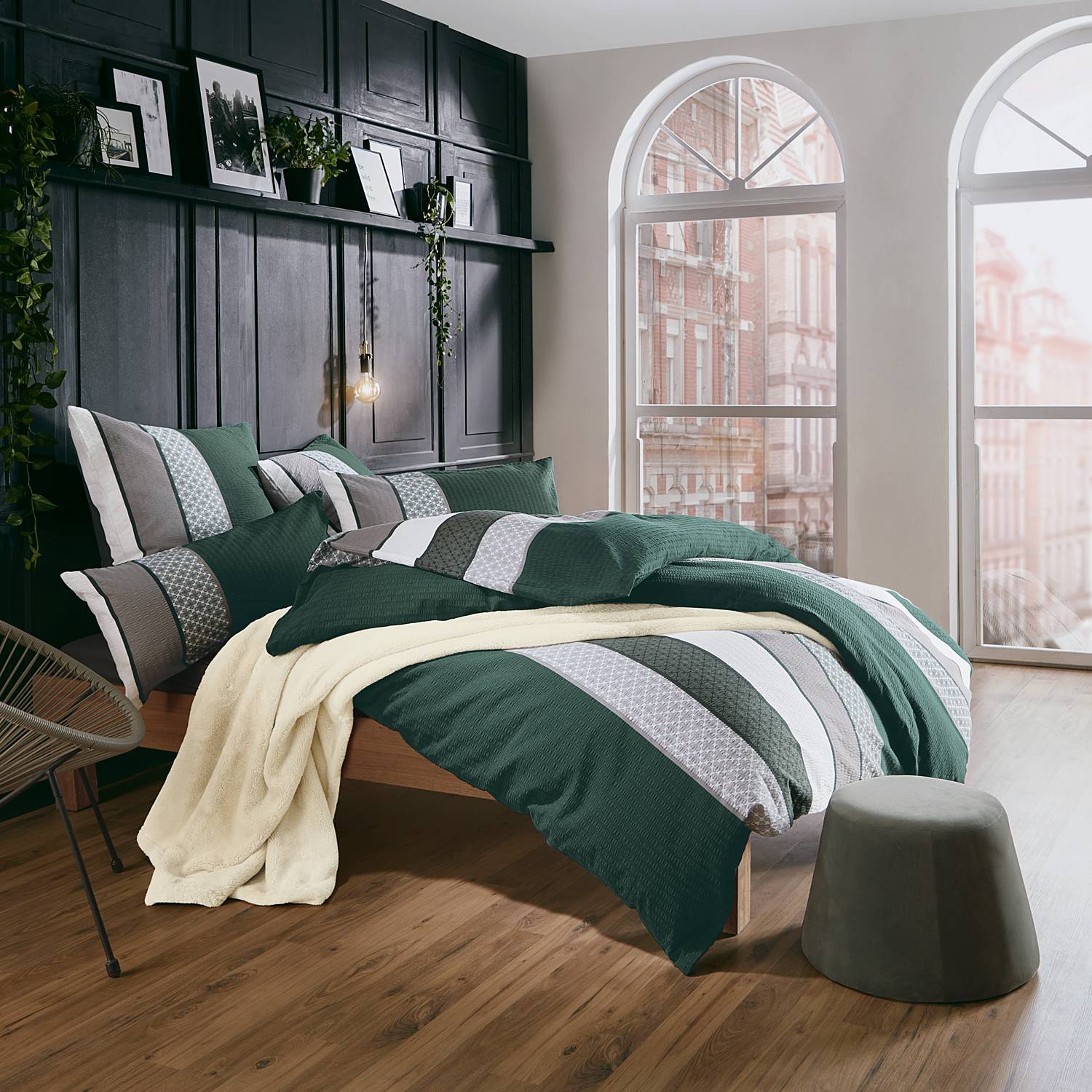 Povleen - Tullamore Green - Bavlnn Zimn Soft Krep - Scottish Chic