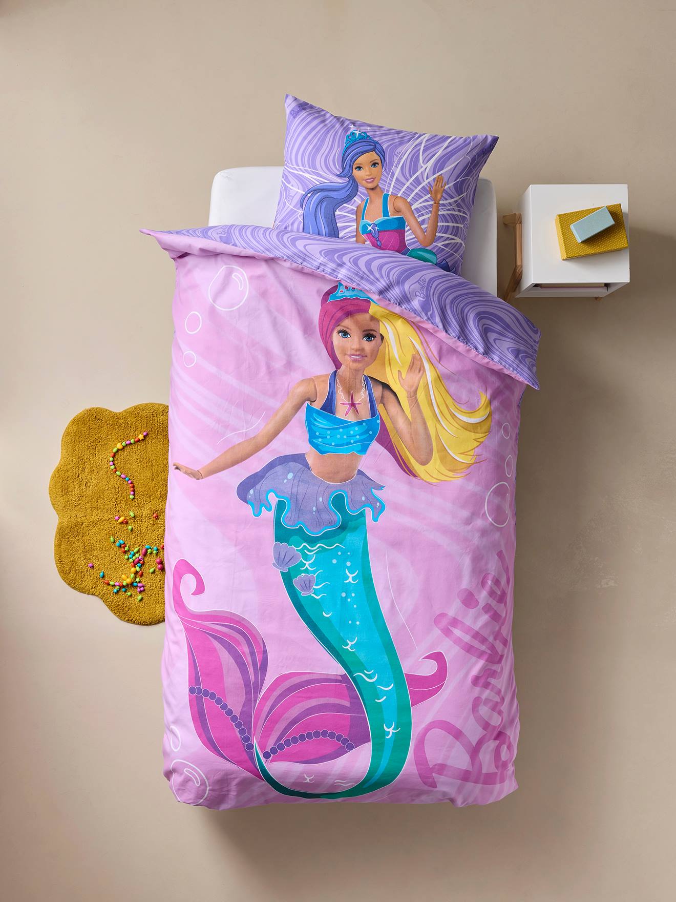 Oboustrann Povleen - Barbie Mosk Panna - Bavlna 