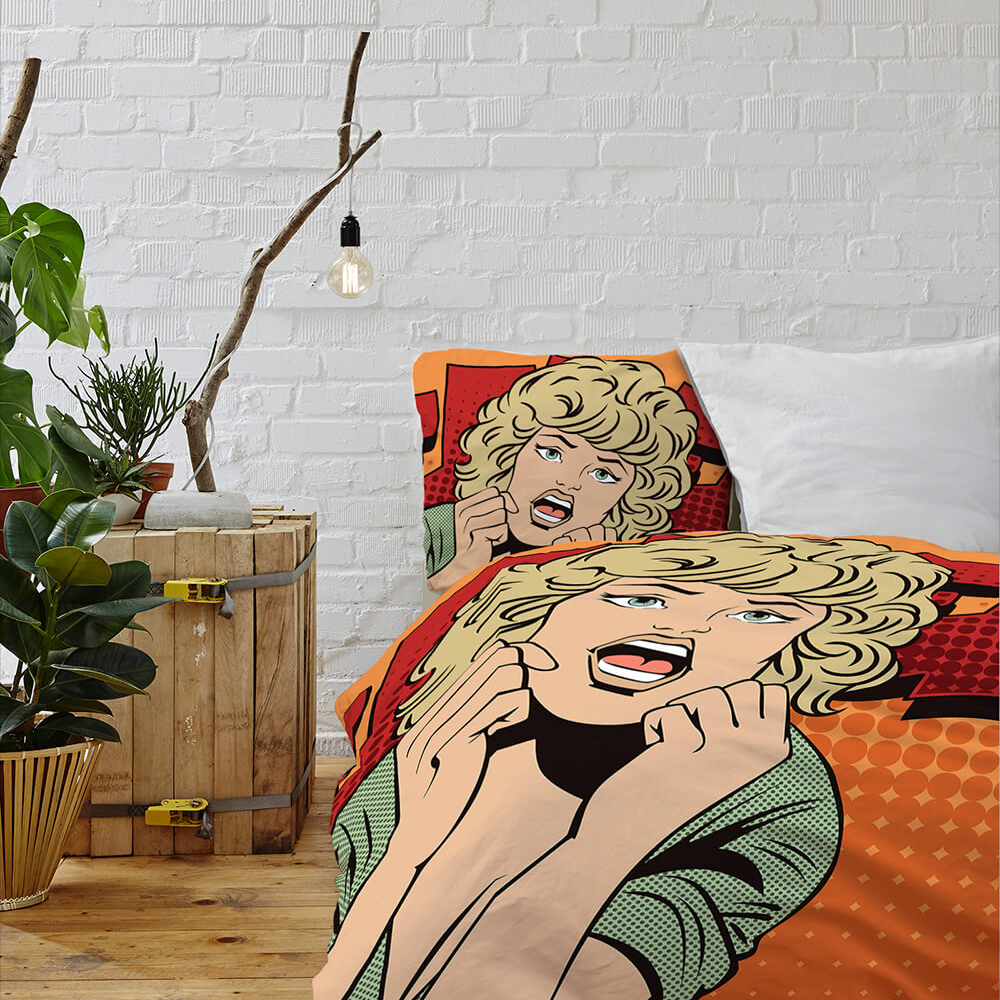 Povleen - Mikrovlkno - ena - Pop Art