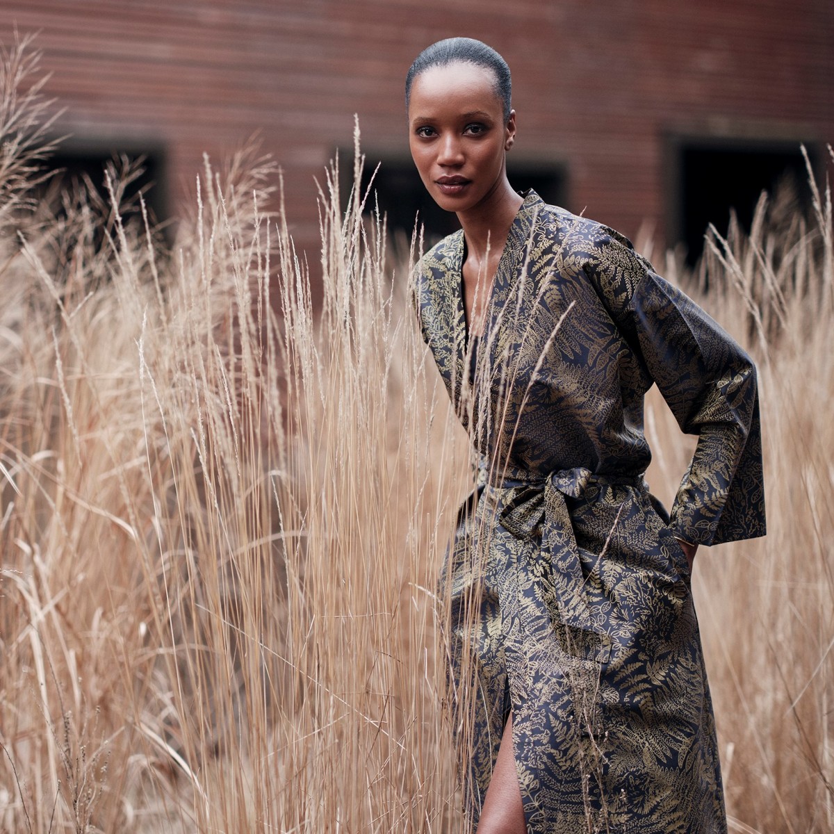 Kimono - Dmsk - Farn - Christian Fischbacher - Swiss Made