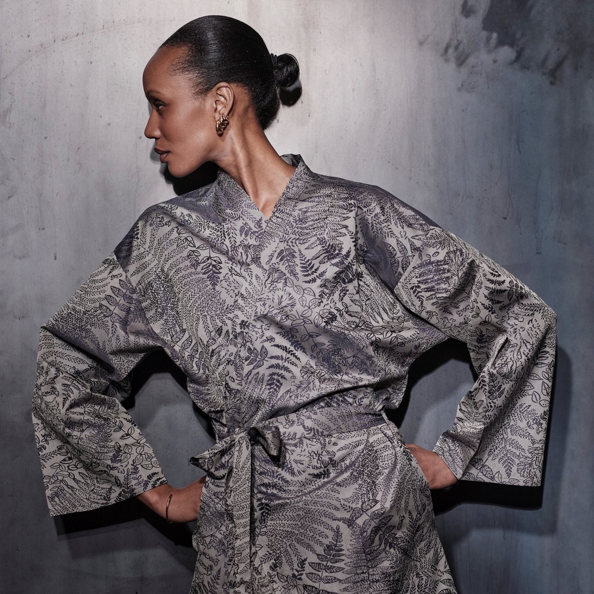 Kimono - Dmsk - Farn Verso - Christian Fischbacher - Swiss Made
